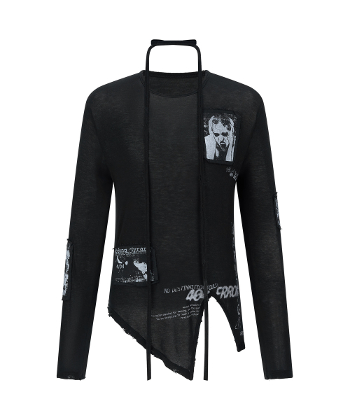 LECYTO（レシト）の「404 Error Long Sleeve_[Black]（Tシャツ/カットソー・レディース・その他・FREE）」の2枚目の写真