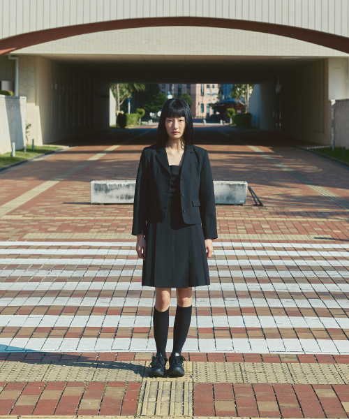 AFTERHOURS(アフターアワーズ)の「ESSENTIAL SINGLE JACKET (BLACK)(テーラードジャケット・レディース・ブラック・FREE)」の4枚目の写真