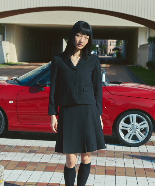 AFTERHOURS(アフターアワーズ)の「ESSENTIAL SINGLE JACKET (BLACK)(テーラードジャケット・レディース・ブラック・FREE)」の5枚目の写真
