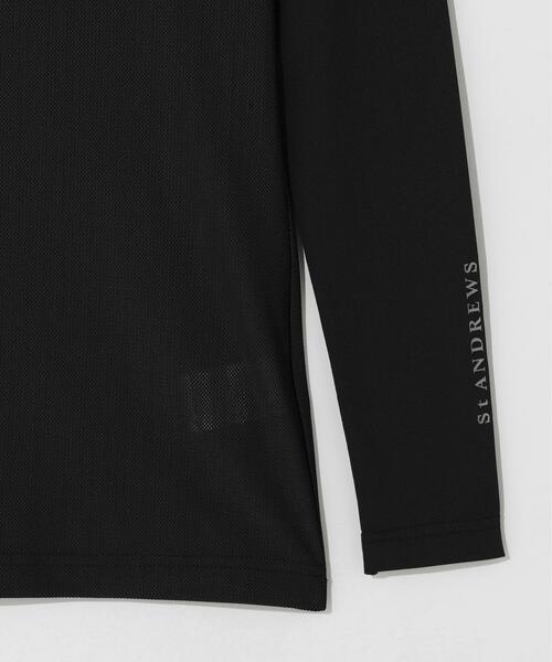 St ANDREWS(セントアンドリュース)の「【St ANDREWS】【吸水速乾】【UVカット】TWINCOT UV×メッシュ長袖ハイネックインナー (WOMENS)(Tシャツ/カットソー・レディース・ブラック/ホワイト・S/L/M)」の11枚目の写真