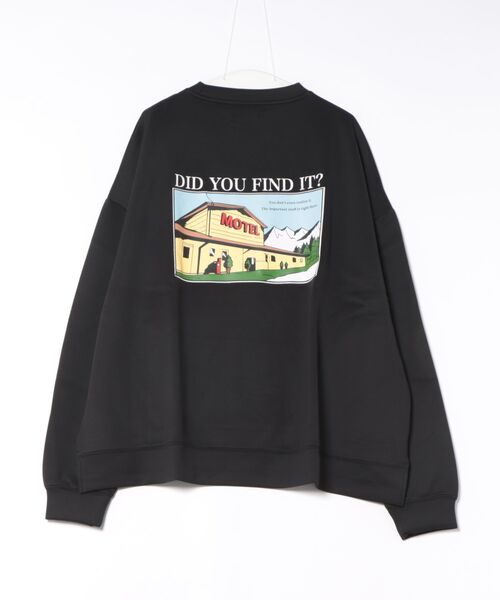 Bling Leads(ブリングリーズ)の「【Bls】 【ZM】【Bling Leads】バッグプリント スウェットトレーナー(Tシャツ/カットソー・メンズ・ブラック/ホワイト/パープル・FREE)」の8枚目の写真