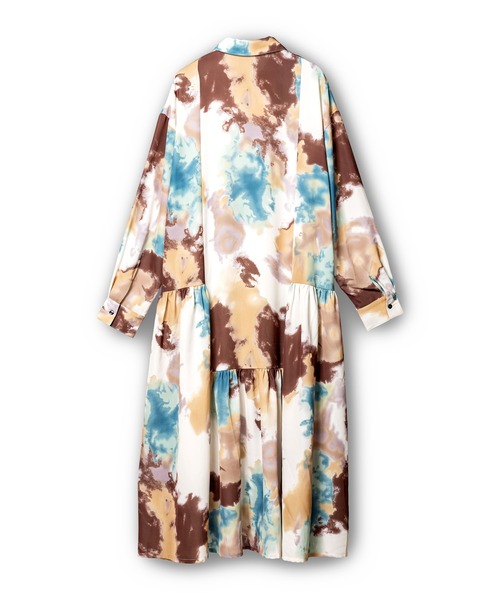 OSMOSIS（オズモーシス）の「プリント切替ギャザーシャツワンピース（シャツワンピース・レディース・ピンク/グリーン・ONE SIZE）」の16枚目の写真