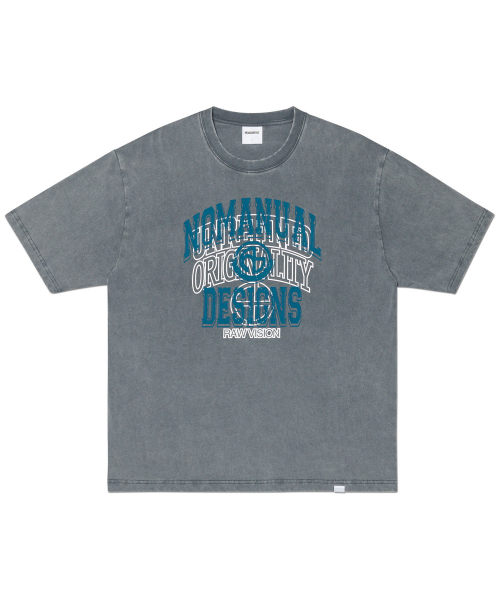 NOMANUAL(NOMANUAL)の「LAYERED ARCH GRAPHIC T-SHIRT - WASHED CHARCOAL(Tシャツ/カットソー・レディース・その他・LARGE/MEDIUM/X-LARGE/SMALL)」の1枚目の写真