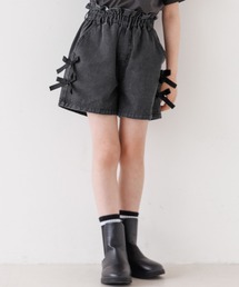 coca（coca） | キッズ　デニムリボンショートパンツ(デニムパンツ)