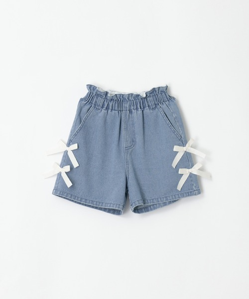 coca（coca）（コカ）の「キッズ　デニムリボンショートパンツ（デニムパンツ・キッズ・ブルー/ブラック・120/130/140/150）」の16枚目の写真