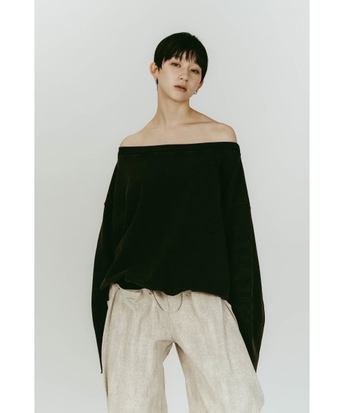 off shoulder vintage sweat（スウェット）｜Knuth Marf