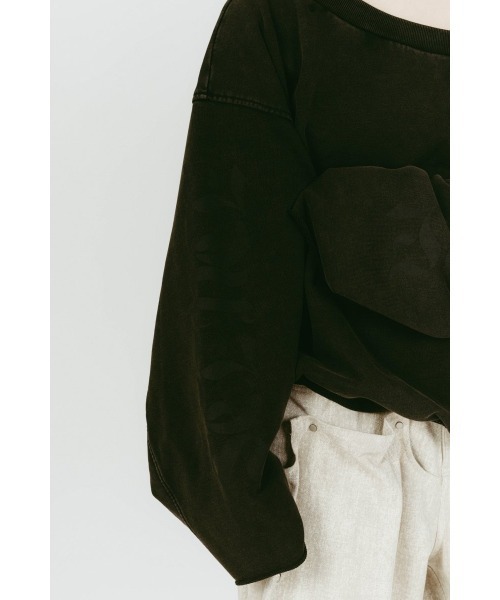 Knuth Marf(クヌースマーフ)の「off shoulder vintage sweat(スウェット・レディース・ブラック/グレー・FREE)」の11枚目の写真