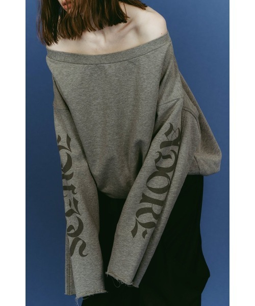 Knuth Marf(クヌースマーフ)の「off shoulder vintage sweat(スウェット・レディース・ブラック/グレー・FREE)」の19枚目の写真