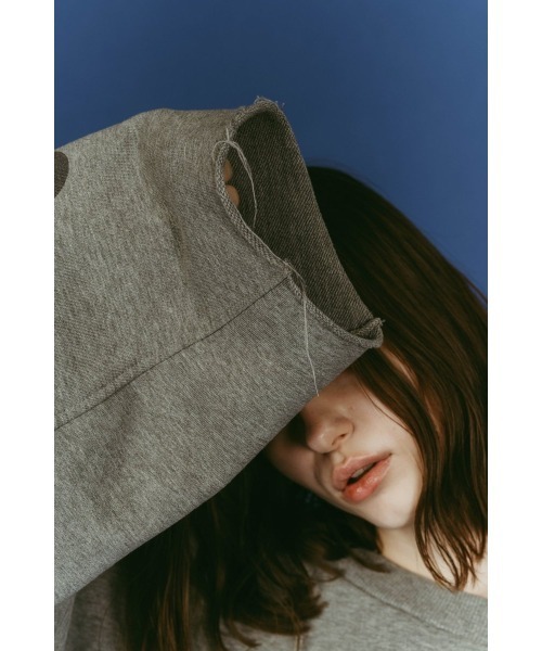 Knuth Marf(クヌースマーフ)の「off shoulder vintage sweat(スウェット・レディース・ブラック/グレー・FREE)」の21枚目の写真