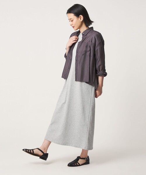 A DAY IN THE LIFE UNITED ARROWS（アデイインザライフユナイテッドアローズ）の「コットン フレンチスリーブ Tワンピース ＜A DAY IN THE LIFE＞（ワンピース・レディース・グレー系/ブラック/ライム/ピンク/コバルトブルー・S/M）」の7枚目の写真