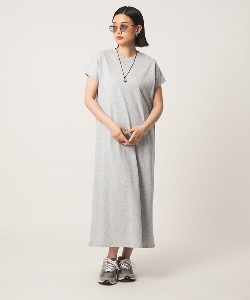 A DAY IN THE LIFE UNITED ARROWS（アデイインザライフユナイテッドアローズ）の「コットン フレンチスリーブ Tワンピース ＜A DAY IN THE LIFE＞（ワンピース・レディース・グレー系/ブラック/ライム/ピンク/コバルトブルー・S/M）」の10枚目の写真