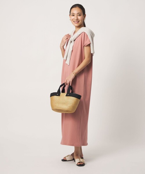 A DAY IN THE LIFE UNITED ARROWS（アデイインザライフユナイテッドアローズ）の「コットン フレンチスリーブ Tワンピース ＜A DAY IN THE LIFE＞（ワンピース・レディース・グレー系/ブラック/ライム/ピンク/コバルトブルー・S/M）」の11枚目の写真