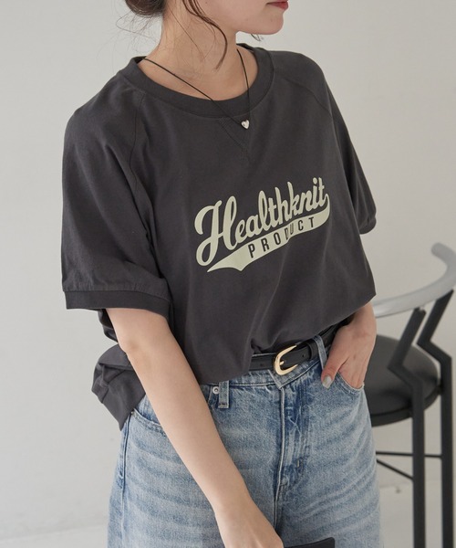 ikka（イッカ）の「【接触冷感】Healthknit Product ヘルスニットプロダクト 半袖Tシャツ（Tシャツ/カットソー・レディース・その他1/チャコール/ブラック/グレー/オフホワイト/ホワイト・L/M/S）」の6枚目の写真