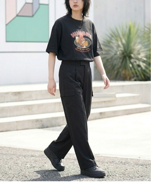 Tom&Jerry(トムアンドジェリー)の「【TOM & JERRY/トムとジェリー】キャラクタープリント半袖Tシャツ(WIDEシルエット)(Tシャツ/カットソー・レディース・サックスブルー/ブラック/ピンク/ライトグレー・LARGE/MEDIUM)」の8枚目の写真