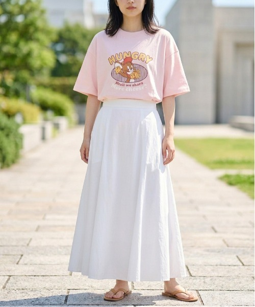 Tom&Jerry(トムアンドジェリー)の「【TOM & JERRY/トムとジェリー】キャラクタープリント半袖Tシャツ(WIDEシルエット)(Tシャツ/カットソー・レディース・サックスブルー/ブラック/ピンク/ライトグレー・LARGE/MEDIUM)」の19枚目の写真