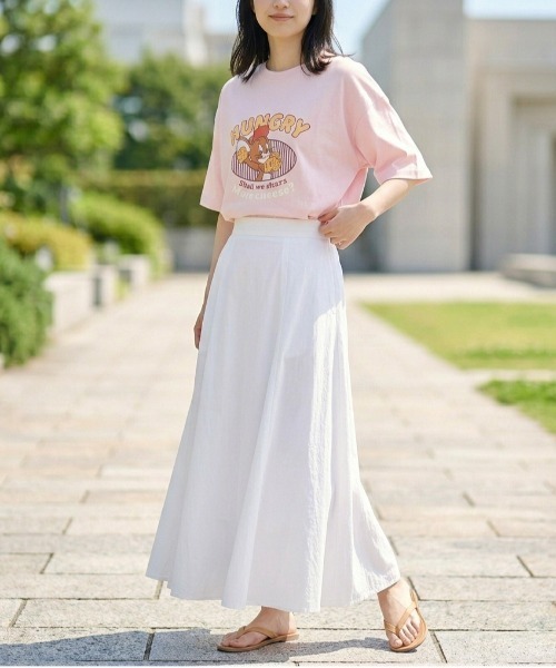Tom&Jerry(トムアンドジェリー)の「【TOM & JERRY/トムとジェリー】キャラクタープリント半袖Tシャツ(WIDEシルエット)(Tシャツ/カットソー・レディース・サックスブルー/ブラック/ピンク/ライトグレー・LARGE/MEDIUM)」の20枚目の写真