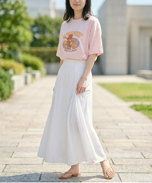 Tom&Jerry(トムアンドジェリー)の「【TOM & JERRY/トムとジェリー】キャラクタープリント半袖Tシャツ(WIDEシルエット)(Tシャツ/カットソー・レディース・サックスブルー/ブラック/ピンク/ライトグレー・LARGE/MEDIUM)」の21枚目の写真