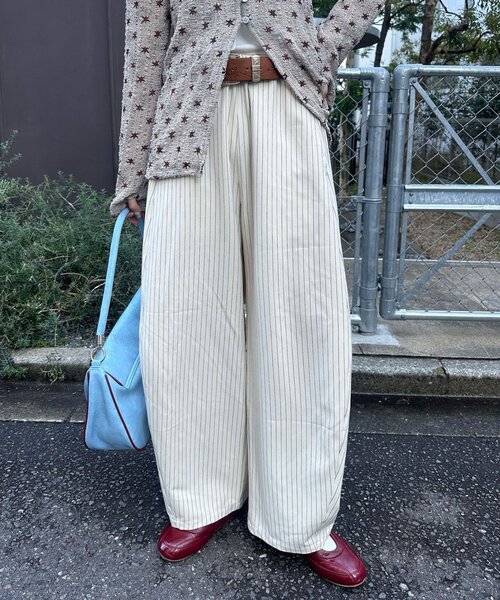 CIAOPANIC（チャオパニック）の「ワイドバルーンスラックス（その他パンツ・レディース・グレー/アイボリー/ブラック/ネイビー/ライトグレー・SMALL/MEDIUM）」の18枚目の写真