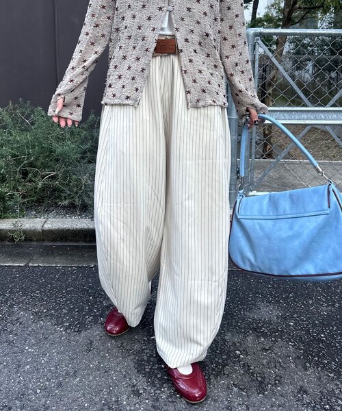 CIAOPANIC（チャオパニック）の「ワイドバルーンスラックス（その他パンツ・レディース・グレー/アイボリー/ブラック/ネイビー/ライトグレー・SMALL/MEDIUM）」の20枚目の写真