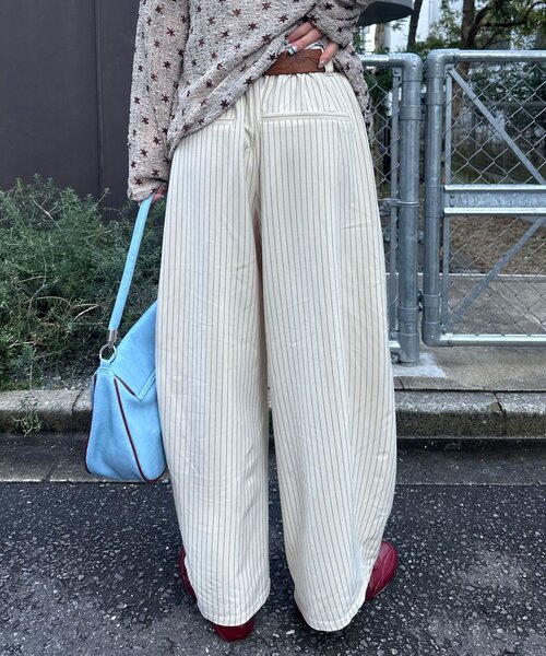 CIAOPANIC（チャオパニック）の「ワイドバルーンスラックス（その他パンツ・レディース・グレー/アイボリー/ブラック/ネイビー/ライトグレー・SMALL/MEDIUM）」の22枚目の写真