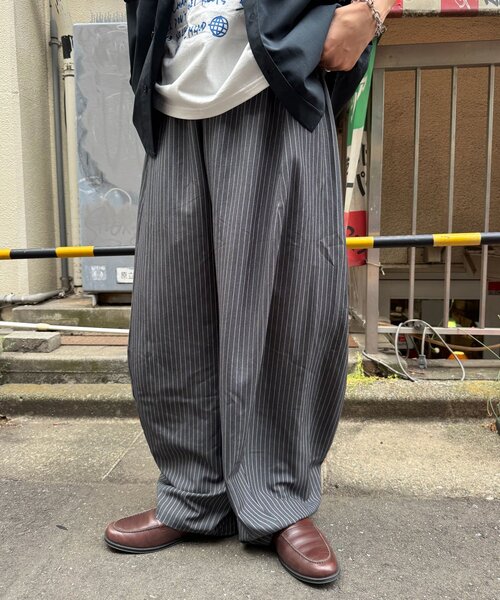 CIAOPANIC(チャオパニック)の「(ストライプ・無地)ワイドバルーンイージースラックス(その他パンツ・レディース・グレー/アイボリー/ブラック/ネイビー/ライトグレー・SMALL/MEDIUM/LARGE)」の9枚目の写真