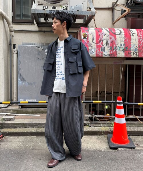 CIAOPANIC(チャオパニック)の「(ストライプ・無地)ワイドバルーンイージースラックス(その他パンツ・レディース・グレー/アイボリー/ブラック/ネイビー/ライトグレー・SMALL/MEDIUM/LARGE)」の11枚目の写真