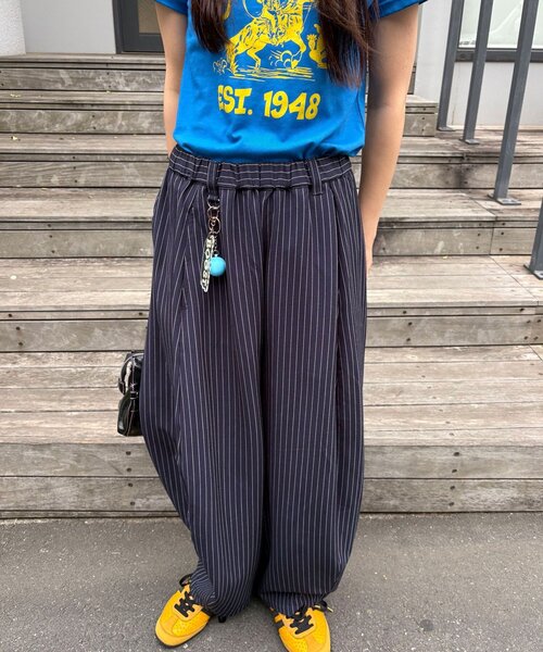 CIAOPANIC（チャオパニック）の「ワイドバルーンスラックス（その他パンツ・レディース・グレー/アイボリー/ブラック/ネイビー/ライトグレー・SMALL/MEDIUM）」の10枚目の写真