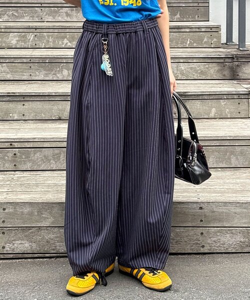 CIAOPANIC（チャオパニック）の「ワイドバルーンスラックス（その他パンツ・レディース・グレー/アイボリー/ブラック/ネイビー/ライトグレー・SMALL/MEDIUM）」の12枚目の写真