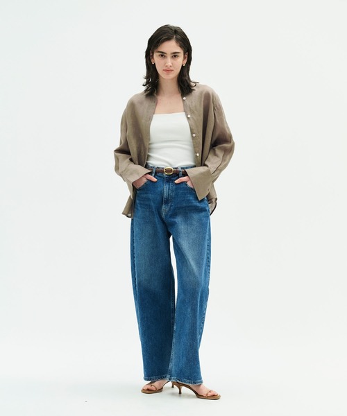 N.O.R.C(ノーク)の「【フレンチリネン】ガールフレンドシャツ(シャツ/ブラウス・レディース・サックスブルー/ブラウン/ピンク/ホワイト/ストライプ・フリー)」の14枚目の写真