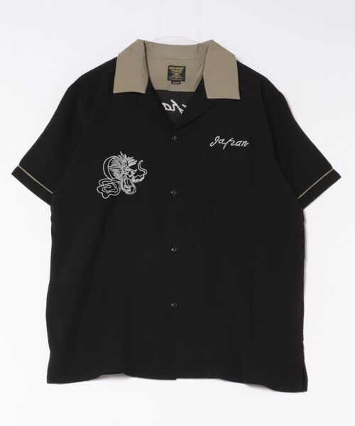 HOUSTON（ヒューストン）の「【HOUSTON】SOUVENIR SHIRT（MAP)（シャツ/ブラウス・メンズ・オリーブ/ブラック・L/M）」の20枚目の写真