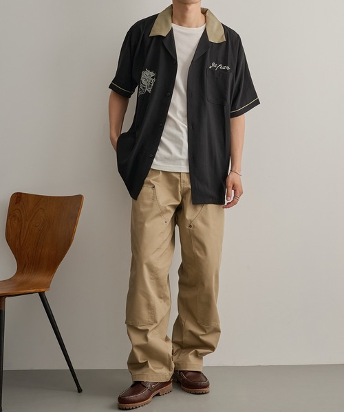 HOUSTON（ヒューストン）の「【HOUSTON】SOUVENIR SHIRT（MAP)（シャツ/ブラウス・メンズ・オリーブ/ブラック・L/M）」の19枚目の写真