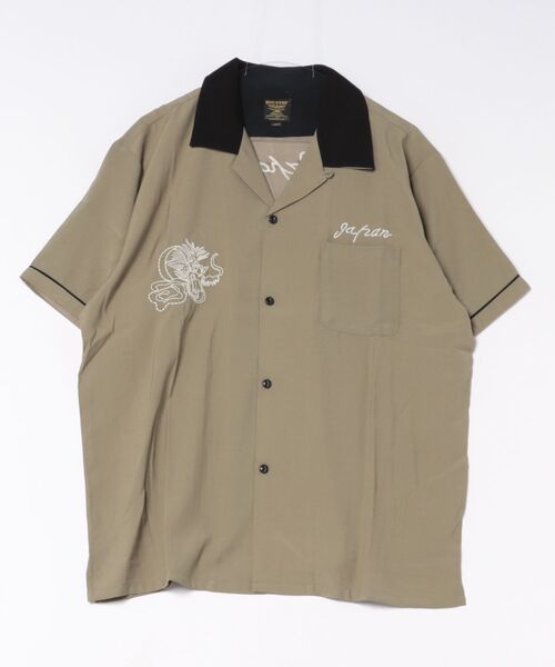 HOUSTON（ヒューストン）の「【HOUSTON】SOUVENIR SHIRT（MAP)（シャツ/ブラウス・メンズ・オリーブ/ブラック・L/M）」の11枚目の写真