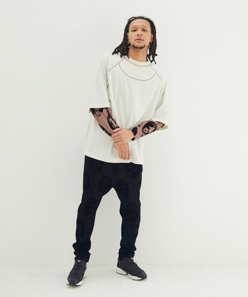 STOF（ストフ）の「Anarchy/Flocky Sarouel Skinny Pants（その他パンツ・メンズ・ブラック/ホワイト・M/S）」の14枚目の写真