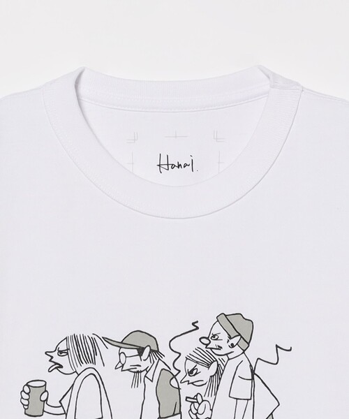 BEAMS T(ビームスティー)の「YUSUKE HANAI / T-shirt(Tシャツ/カットソー・メンズ・ホワイト・XX-LARGE/X-LARGE/LARGE/MEDIUM/SMALL/X-SMALL)」の3枚目の写真
