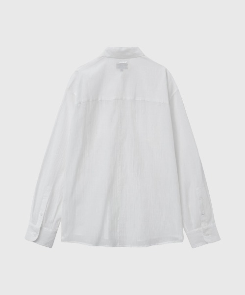GENERAL IDEA(ジェネラルアイデア)の「【GENERAL IDEA】リンクルフリーシアーシャツ / WRINKLE SHEER SHIRT(シャツ/ブラウス・レディース・アイボリー/グレー/ホワイト・S/M/L)」の10枚目の写真