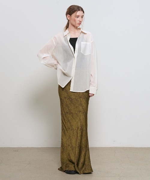 GENERAL IDEA(ジェネラルアイデア)の「【GENERAL IDEA】リンクルフリーシアーシャツ / WRINKLE SHEER SHIRT(シャツ/ブラウス・レディース・アイボリー/グレー/ホワイト・S/M/L)」の15枚目の写真