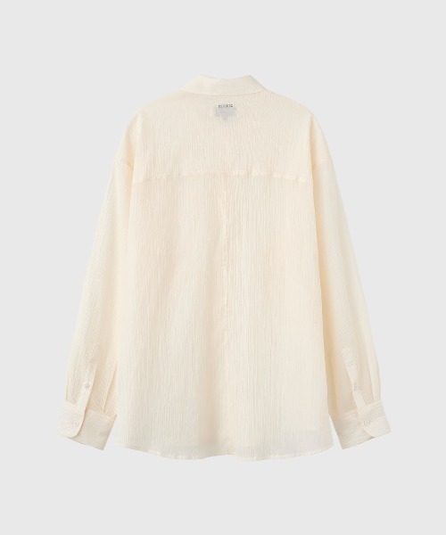 GENERAL IDEA(ジェネラルアイデア)の「【GENERAL IDEA】リンクルフリーシアーシャツ / WRINKLE SHEER SHIRT(シャツ/ブラウス・レディース・アイボリー/グレー/ホワイト・S/M/L)」の17枚目の写真