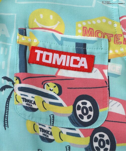 BREEZE(ブリーズ)の「TOMICA×BREEZE アロハシャツ(セットアップ可)(シャツ/ブラウス・キッズ・キナリ/ターコイズブルー・130/120/110/100/90/80)」の12枚目の写真