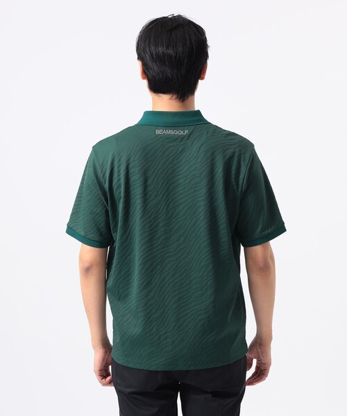 BEAMS GOLF(ビームスゴルフ)の「〈MEN〉ORANGE LABEL / ジャカード ゼブラ柄 ポロシャツ(ポロシャツ・メンズ・ブラック/ホワイト/グリーン・M/L/S/XL)」の15枚目の写真