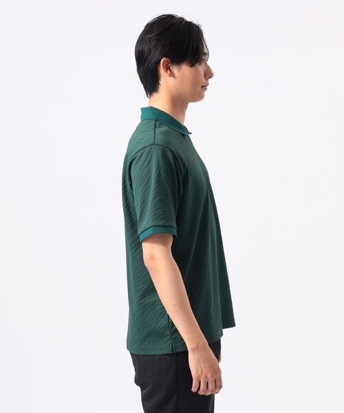 BEAMS GOLF(ビームスゴルフ)の「〈MEN〉ORANGE LABEL / ジャカード ゼブラ柄 ポロシャツ(ポロシャツ・メンズ・ブラック/ホワイト/グリーン・M/L/S/XL)」の14枚目の写真