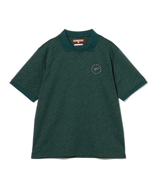 BEAMS GOLF(ビームスゴルフ)の「〈MEN〉ORANGE LABEL / ジャカード ゼブラ柄 ポロシャツ(ポロシャツ・メンズ・ブラック/ホワイト/グリーン・M/L/S/XL)」の11枚目の写真