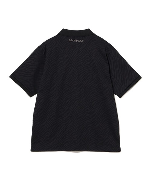 BEAMS GOLF(ビームスゴルフ)の「〈MEN〉ORANGE LABEL / ジャカード ゼブラ柄 ポロシャツ(ポロシャツ・メンズ・ブラック/ホワイト/グリーン・M/L/S/XL)」の5枚目の写真