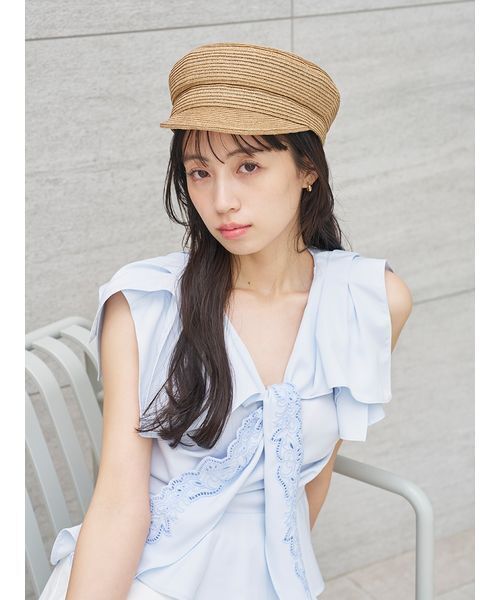 SNIDEL(スナイデル)の「ブレードキャスケット(キャスケット・レディース・ベージュ/ブラック・F)」の15枚目の写真