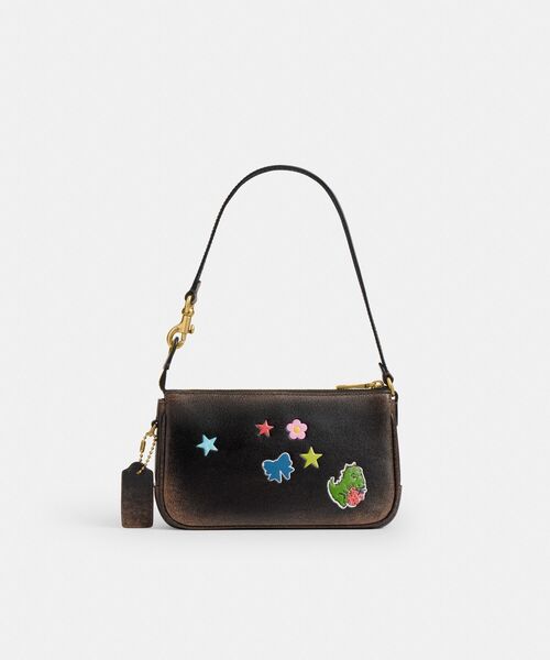 COACH(コーチ)の「プラザ バッグ 18・ラブド レザー・ステッカー プリント(ポーチ・レディース・ブラウン系その他・ONE)」の6枚目の写真