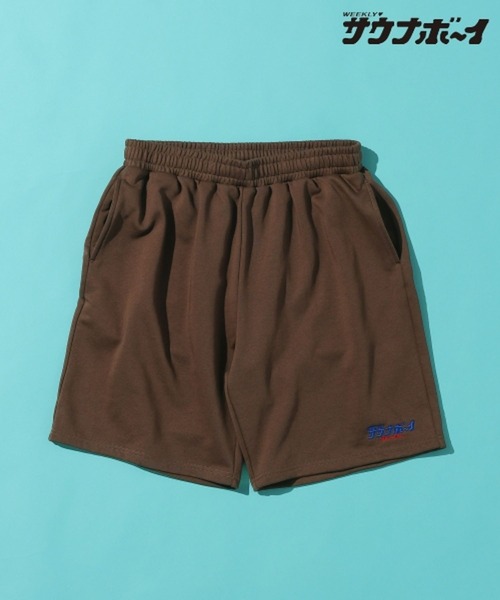 サウナボーイ（サウナボーイ）の「【サウナ×○○＝ととのう】サウナボーイハーフパンツ（その他パンツ・レディース・ライトグレー/ブラウン・LARGE/MEDIUM）」の2枚目の写真