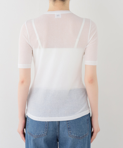 IENA LA BOUCLE(イエナラブークル)の「IENA LA BOUCLE 水撚りガスフライス半袖プルオーバー(Tシャツ/カットソー・レディース・グリーン・FREE)」の3枚目の写真