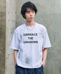 VINTAGE LIKE SPRAYED LOGO T-SHIRT / ヴィンテージ風スプレーロゴTシャツ メンズ レディース ユニセックス