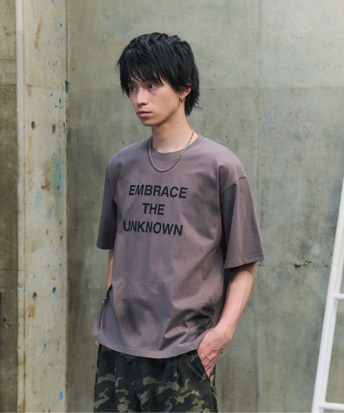 ILL'S(イルズ)の「VINTAGE LIKE SPRAYED LOGO T-SHIRT / ヴィンテージ風スプレーロゴTシャツ メンズ レディース ユニセックス(Tシャツ/カットソー・メンズ・ホワイト/スカイブルー/チャコールグレー・M/L)」の15枚目の写真