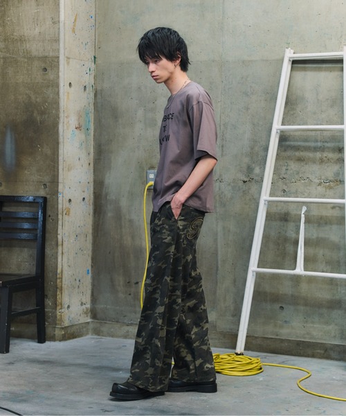 ILL'S(イルズ)の「VINTAGE LIKE SPRAYED LOGO T-SHIRT / ヴィンテージ風スプレーロゴTシャツ メンズ レディース ユニセックス(Tシャツ/カットソー・メンズ・ホワイト/スカイブルー/チャコールグレー・M/L)」の20枚目の写真