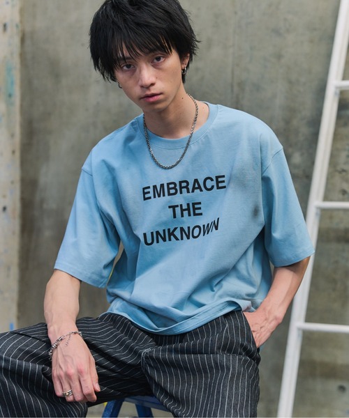 ILL'S(イルズ)の「VINTAGE LIKE SPRAYED LOGO T-SHIRT / ヴィンテージ風スプレーロゴTシャツ メンズ レディース ユニセックス(Tシャツ/カットソー・メンズ・ホワイト/スカイブルー/チャコールグレー・M/L)」の22枚目の写真
